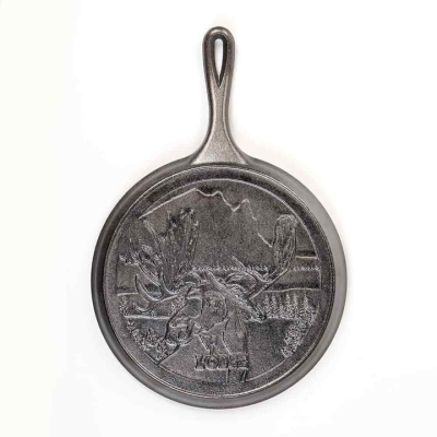 Chảo gang Lodge - L9OGWLMO Chảo gang 26cm đáy hình nai sừng tấm