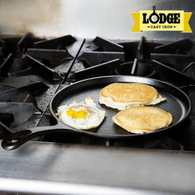 Chảo gang Lodge - L9OGWLMO Chảo gang 26cm đáy hình nai sừng tấm