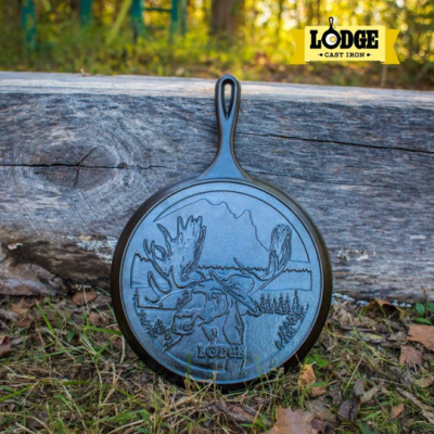 Chảo gang Lodge - L9OGWLMO Chảo gang 26cm đáy hình nai sừng tấm