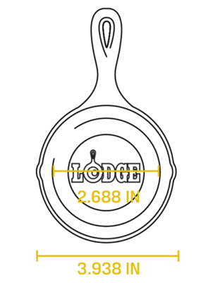Chảo gang Lodge - LMS3 Chảo gang mini 8.89cm