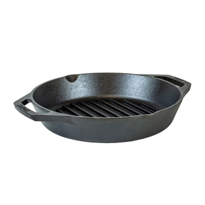 Chảo gang Lodge - L8GPL nướng có rãnh 26cm