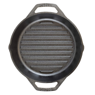 Chảo gang Lodge - L8GPL nướng có rãnh 26cm