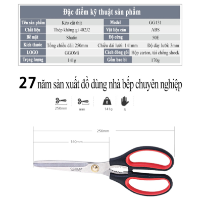 Kéo nhà bếp GGOMI GG131