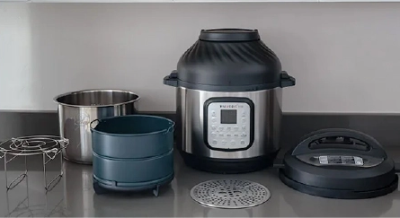Bộ nồi áp suất điện đa dụng tích hợp nồi chiên không dầu Instant Pot Duo Crisp 11in1, dung tích 8 lít 