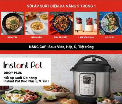 Nồi Áp Suất Đa Năng Instant Pot Duo Plus 5,7L 9-in-1