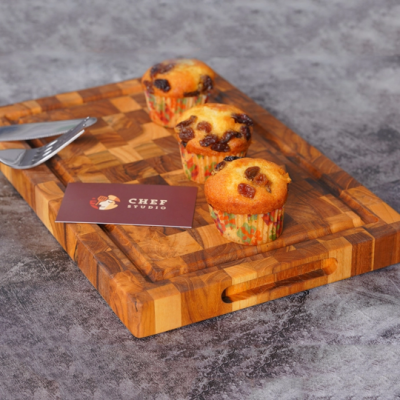 Thớt gỗ Teak chữ nhật - 10231 28x40x3.8cm